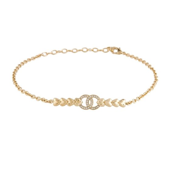 CHANEL 2023 Crystal CC Heart Choker Necklace - Picture 8 of 9